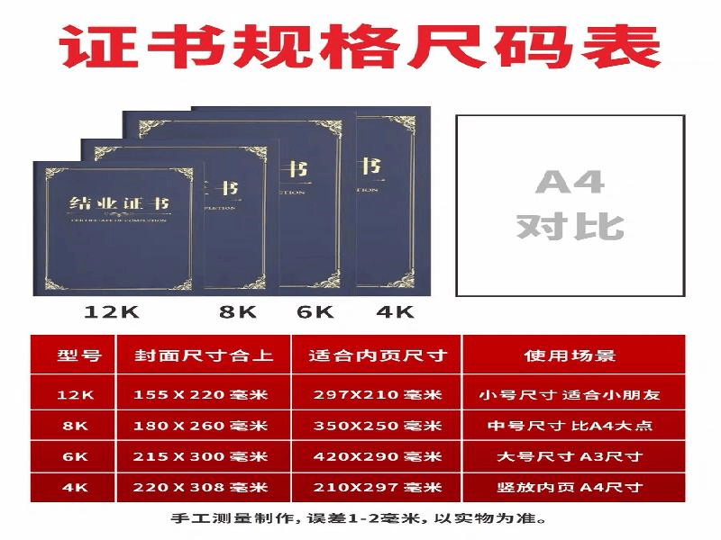 资质证件定制 资质证件定制-红金大气喜庆风