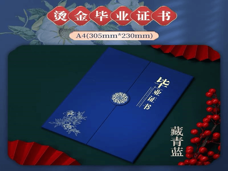 定制证书定制 定制证书定制-红金大气喜庆风